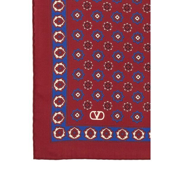 Valentino Garavani Men Silk Twill Scarf